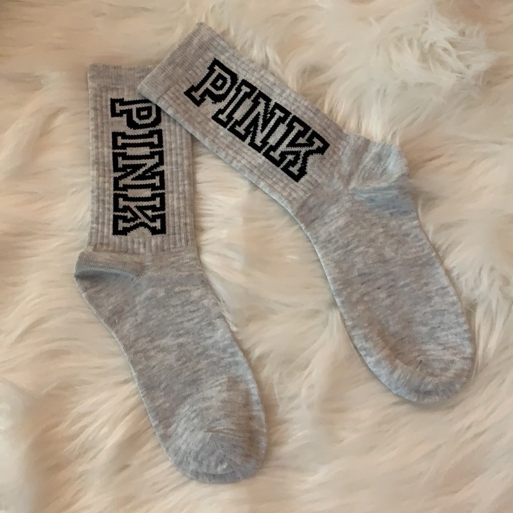 Pink Crew Socks - Picture 2 of 2